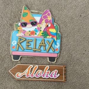 Hawaiian hanging sign